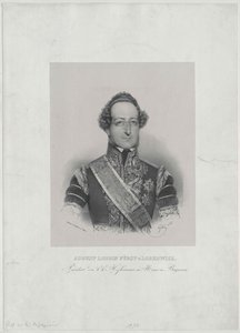 August Graf Lobkowitz av Artist Unknown