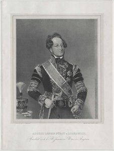 August Graf Lobkowitz av Artist Unknown