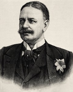 BueLow, Bernard von (1849-1929). Kansler i det romerska riket (1900-1909). Etsning av Artist Unknown