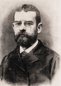 CLARIN, Leopoldo Alas y Urena, även kallad (1852-1901). Spansk författare. Gravyr av Artist Unknown