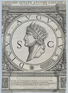 Caius Octavianus Augustus av Artist Unknown