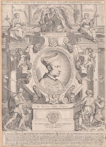 Carlo Borromeo (tryck) av Artist Unknown