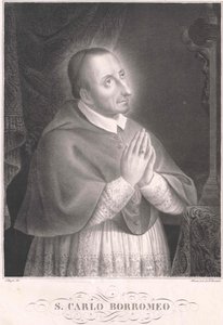 Carlo Borromeo, av Artist Unknown