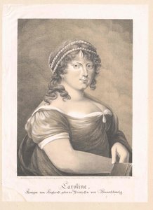 Caroline Amalie av Brunswick-Wolfenbuettel, av Artist Unknown