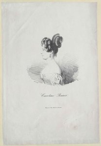 Caroline Bauer (tryck) av Artist Unknown