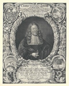 Christian Lorenz Adlershelm (tryck) av Artist Unknown