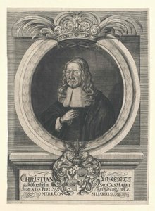Christian Lorenz Adlershelm (tryck) av Artist Unknown