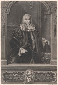 Christoph Adam Frederick Behaim von Schwarzbach av Artist Unknown