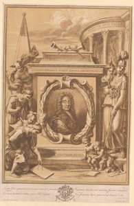 Christopher Wren (tryck) av Artist Unknown