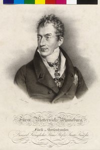 Clement Wenzel Lothar greve av Metternich-Winneburg av Artist Unknown