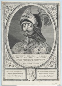 Greve av Holland Arnulf II (tryck) av Artist Unknown