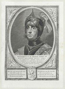 Greven av Holland Dietrich IV (tryck) av Artist Unknown