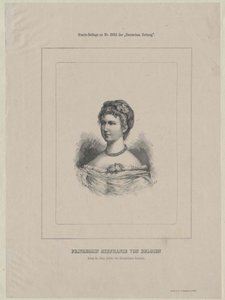 Kronprinsessan av Österrike Stephanie (print) av Artist Unknown