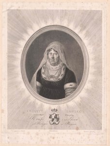 Hertiginnan av Bayern Louise (tryck) av Artist Unknown