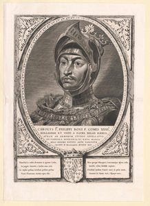 Hertig av Burgund Karl den djärve (tryck) av Artist Unknown