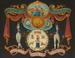 Emblem för Royal Crown Lodge No. 22 av Artist Unknown