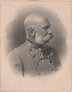 Kejsaren av Österrike Franz Joseph I (tryck) av Artist Unknown