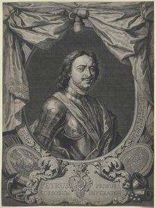 Rysslands kejsare Peter I den store av Artist Unknown