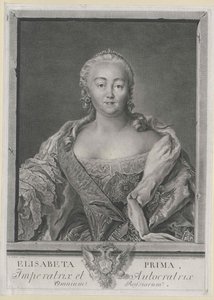 Kejsarinnan av Ryssland Elisabeth av Artist Unknown