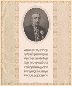 Ferdinand greve Trauttmansdorff-Weinsberg av Artist Unknown