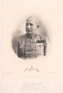 Franz Baron Schoenaich (tryck) av Artist Unknown