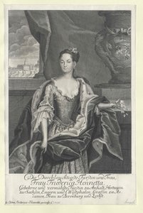 Friederike Henriette prinsessa Anhalt-Bernburg av Artist Unknown