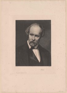 Friedrich Hebbel (tryck) av Artist Unknown