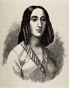 GORRITI, Juana Manuela (1818-1892). Argentina writer. Engraving.