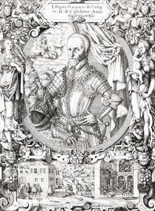 Gaspard de Coligny, lord av Châtillon, av Artist Unknown