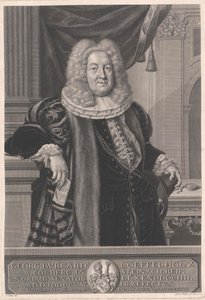 Georg Burkhard Loeffelholz von Colberg av Artist Unknown