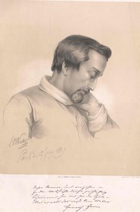 Heinrich Heine (tryck) av Artist Unknown