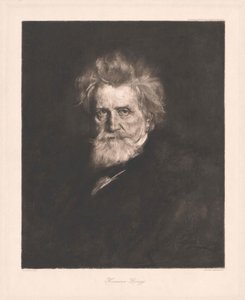 Hermann von Lingg (tryck) av Artist Unknown