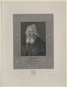 Hieronymus Holzschuher (tryck) av Artist Unknown