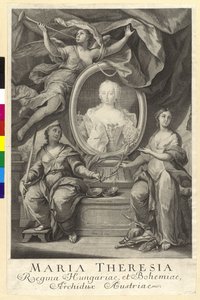 Heliga romerska kejsarinnan Maria Theresia av Artist Unknown