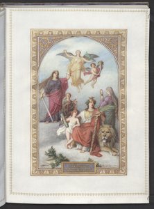 Hyllning med anledning av 50-årsminnet av kejsar Franz Joseph I:s regeringstid.1898 av Artist Unknown