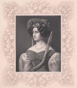 Isabella grevinna av Tauffkirchen (tryck) av Artist Unknown