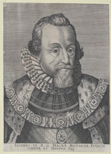 Jakob I kung av England av Artist Unknown