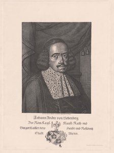 Johann Andreas von Liebenberg (tryck) av Artist Unknown