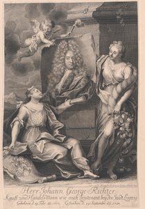 Johann Georg Richter (tryck) av Artist Unknown