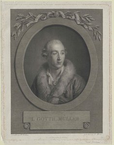 Johann Gotthard Mueller av Artist Unknown