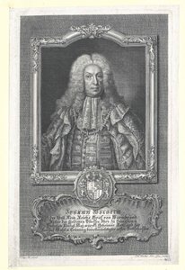 Johann Wilhelm greve av Wurmbrand-Stuppach (tryck) av Artist Unknown