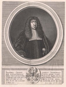 Johann Wolfgang Gruenewald (tryck) av Artist Unknown