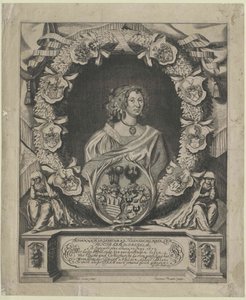 Johanna Margaretha von Lorenz-Adlershelm (print) av Artist Unknown