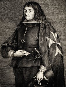 Juan Jose de Austria (1629-1679). Spansk Infante (prins), son till kung Filip IV och teaterskådespelerskan Maria Calderona. Gravyr. Gravyr. av Artist Unknown