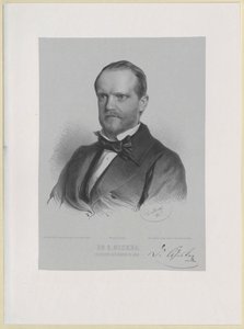 Karl Giskra (print) av Artist Unknown