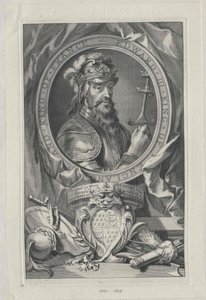 Kung av England Edward III (tryck) av Artist Unknown