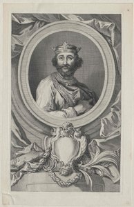 Kung av England Edward I (tryck) av Artist Unknown