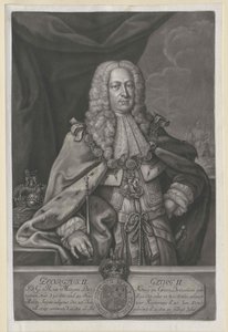 Kung av England kurfurste av Hannover George II av Artist Unknown