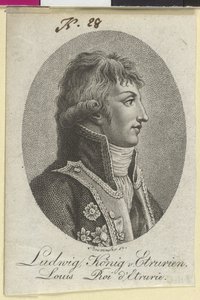 Kung av Etrurien Ludwig (tryck) av Artist Unknown