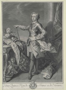 Kung av Frankrike Ludvig XV av Artist Unknown